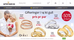 Desktop Screenshot of gifteringer.no